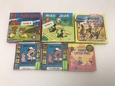 Vintage Lot Of Super 8 Walt Disney Three Little Pigs Bugs Popeye Silent Films