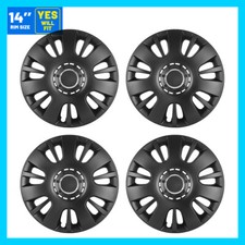 4pc Set 14 Inch Wheel Covers Compatible With 14 Inch Steel Wheels Hubcap