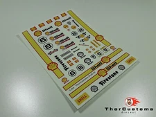 Shell #1 for Hot Wheels, Matchbox - Water-Slide Decals clear 1/64 scale