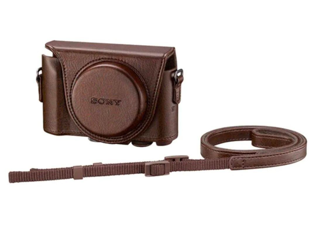 ソニー SONY レザーカバー LCJ-THD T SONY LCJ-HWA/T Brown Leather Case for DSC-HX90V WX500 Official
