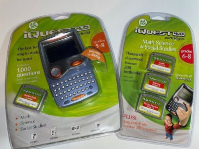 LEAP FROG iQuest 4.0 Grades 5-8 Study Math/Science/SS, PLUS 3PK extra, *NEW*