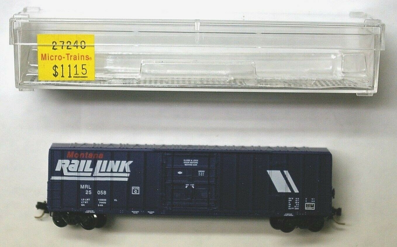 MTL Micro-Trains 27240 Montana Rail Link MRL 25058 50 foot boxcar | eBay