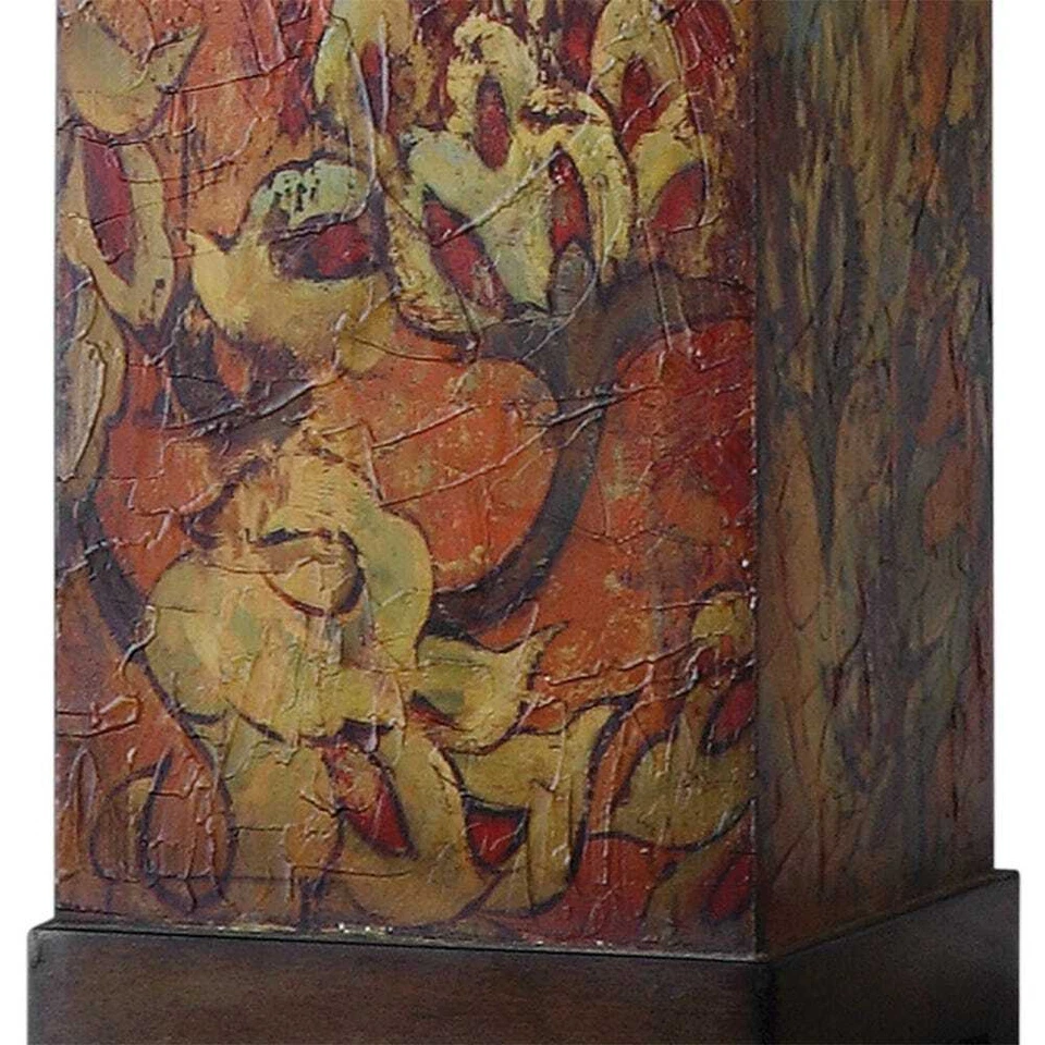 LÁMPARA DE MESA INSPIRADA EN EL DISEÑADOR COLORIDO ESTAMPADO FLORAL 32" ABSOLUTO 27678 Foto 4 de 4