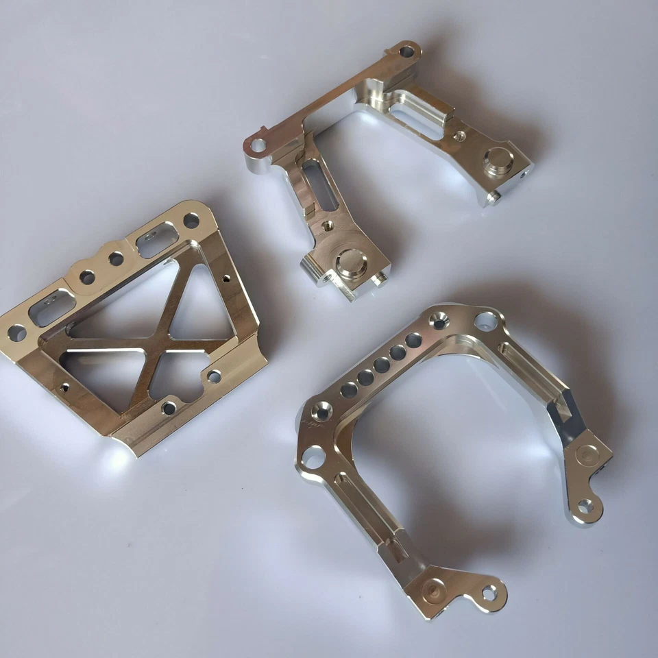 CNC Aluminium Alloy Rear Bulkhead + Bracket for 1/5 HPI KM Rovan baja 5b 5t 5sc  - Image 2 of 4