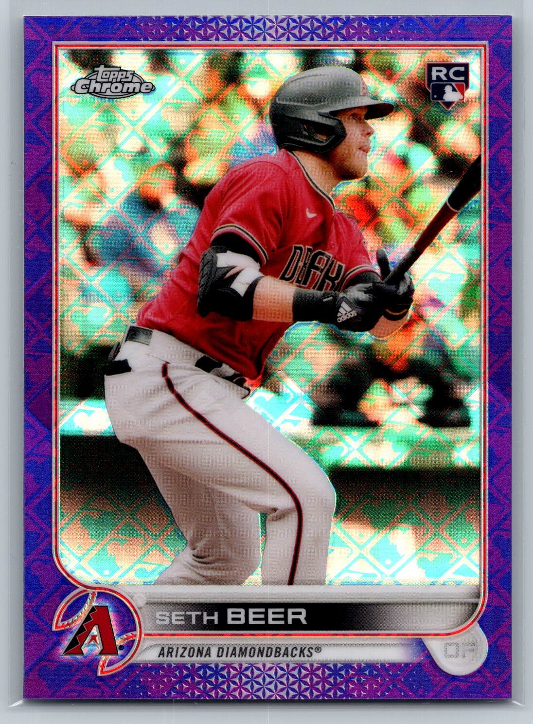 2022 Topps Chrome Logofractor Edition #93 Seth Beer Purple /250 Purple NM