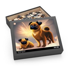 Pug Dog Friends Puzzle 120, 252  500-Piece 