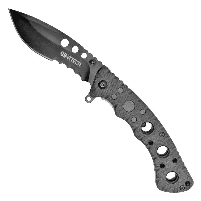 Serrated Black Collectible Folding Knives 1 Blades