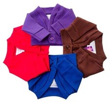 FRILLY LILY SCHOOL UNIFORM! CARDIGAN FOR BUILD A BEAR TEDDY, LOTS OF COLOURS!