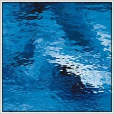 Stained Glass Sheet Medium Blue Waterglass Transparent Spectrum MOSAIC