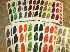 Meat Rig Bait Head Holo Sparkle Die Cut 12 PAIR Fishing Lure Tape In 15 Colors