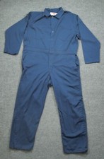 Vintage Adolphe Lafont Coveralls Mens 46 Short 3 Blue Navy Jumpsuit Adult 80s