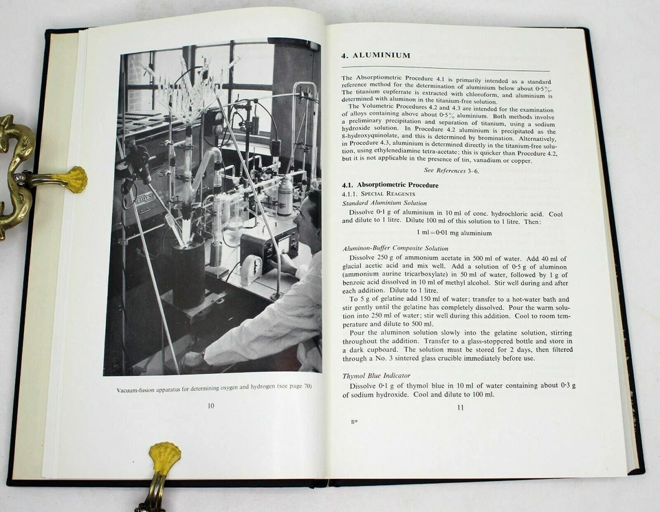 THE ANALYSIS OF TITANIUM, ZIRCONIUM & THEIR ALLOYS by Elwell & Wood 1961 1st Ed - Image 3 of 4