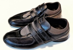 hugo boss mens black trainers