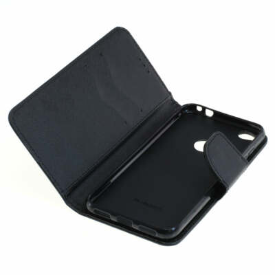 Book Case Fancy Etui Handytasche Tasche Hülle f. Huawei P8 Lite (2017) (Schwarz)