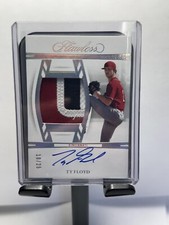 Ty Floyd 2024 Panini Flawless Patch Autographs Tri-Color #DPA-TF 10/25