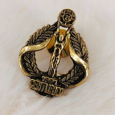 1991 Century 21 Centurion Awards Gold Tone Statue Lapel Pin Tie Tack