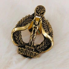1991 Century 21 Centurion Awards Gold Tone Statue Lapel Pin Tie Tack