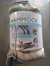 Tree Anchored Lounge Hammock Indoor / Outdoor 80” X 32” Up to 220 Lbs. NEW