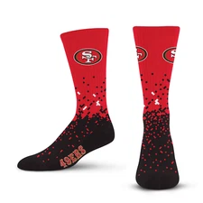 San Francisco 49ers NFL Spray Zone Socks - Large