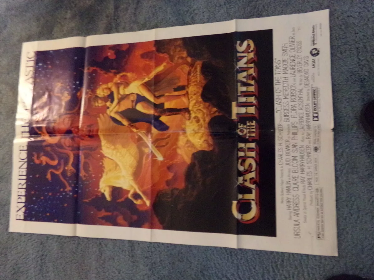 CLASH OF THE TITANS (1981) US original issue 1 Sheet ***Harry