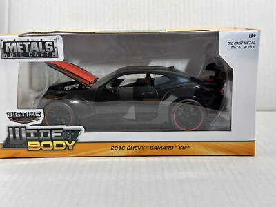 JADA BIGTIME BTM 2016 CHEVY CAMARO SS WIDE BODY BLACK 1:24 DIECAST