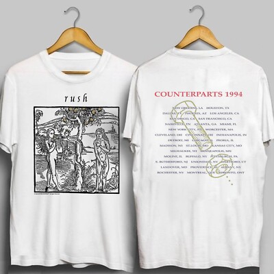S039 - 1994 Rush Counterparts Tour T-Shirt Cotton Unisex Gift Fans