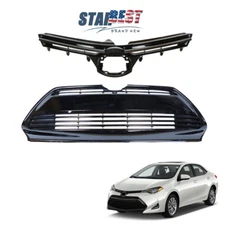 For Toyota Corolla LE XLE 2017 2018 2019 Front Bumper Upper & Lower Grill Grille