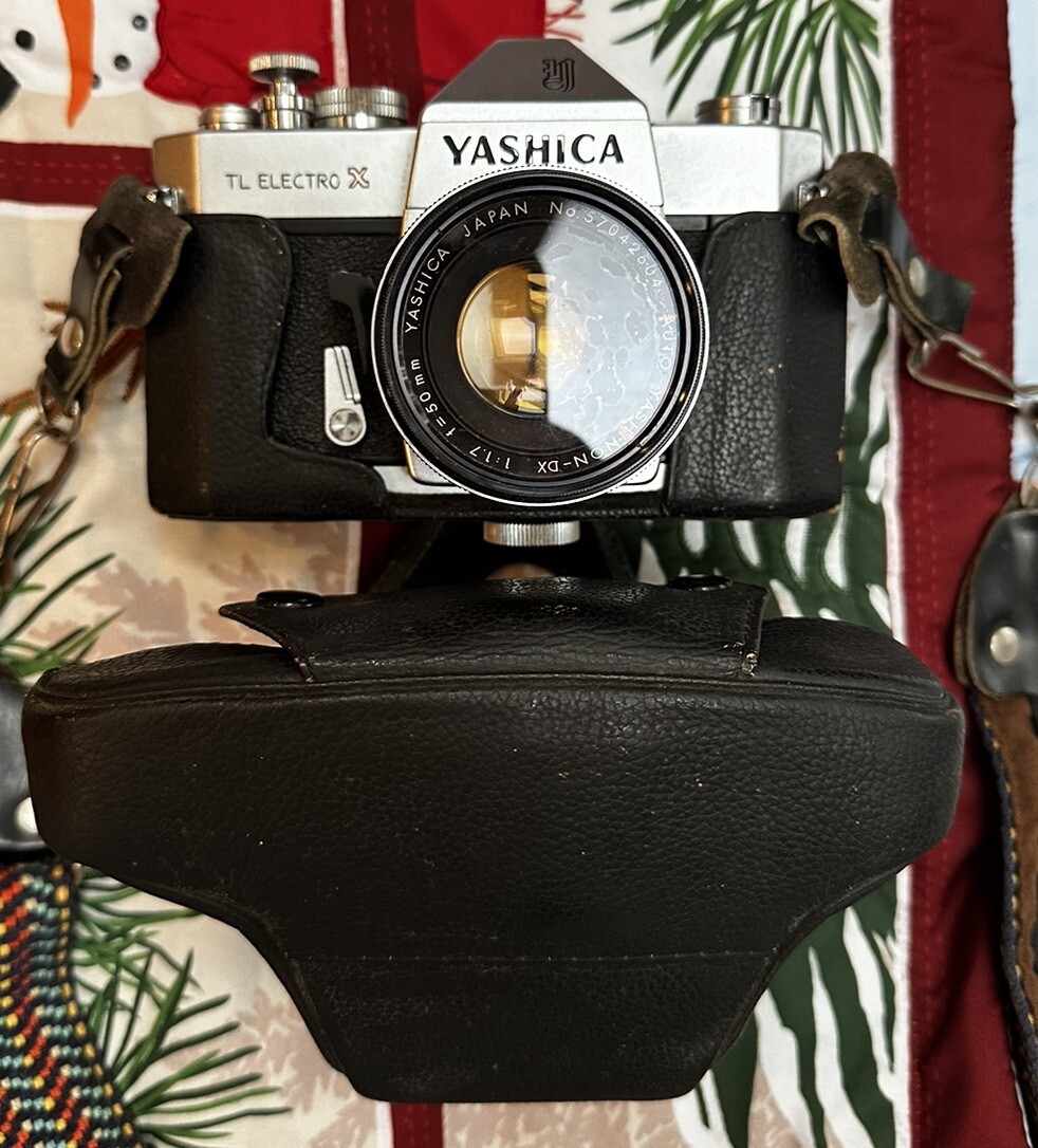 YASHICA TL ELECTRO X SLR CAMERA WITH 50MM F1.7 LENS- Not
