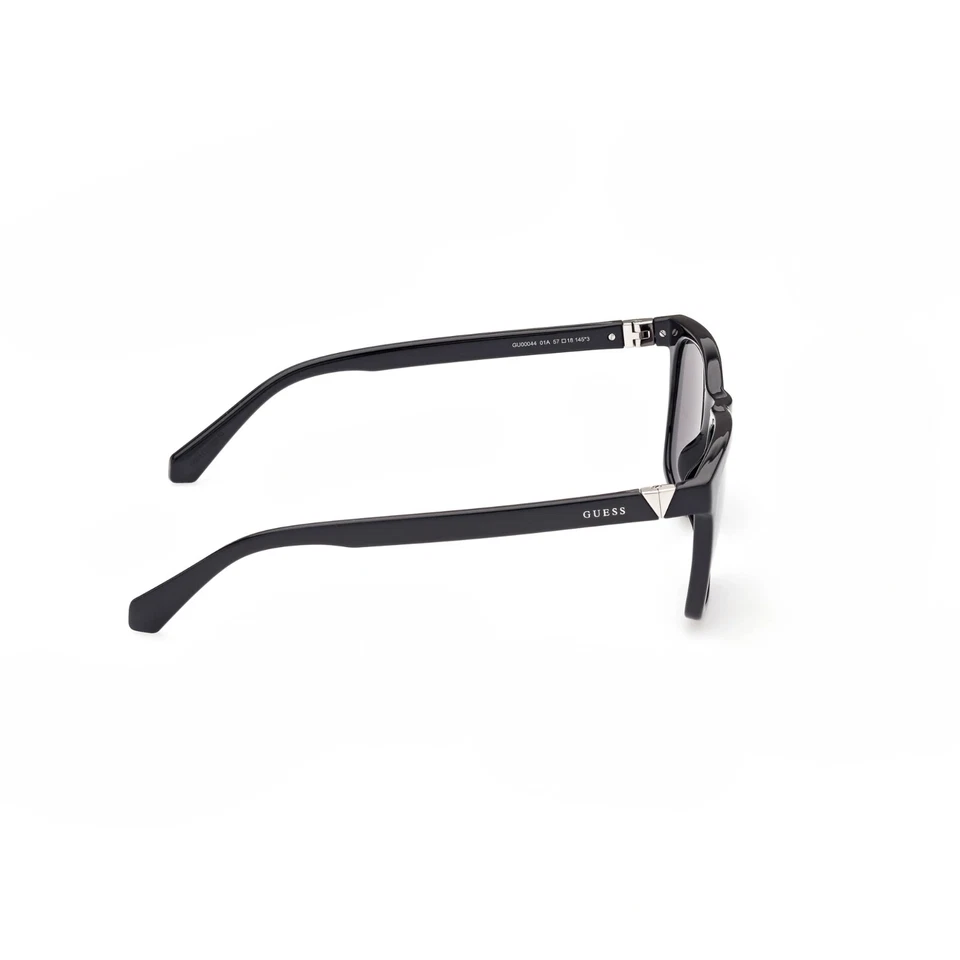 Gafas de sol Guess GU00044 01A marco de plástico cuadrado negro brillante 57-18-145 Foto 2 de 4