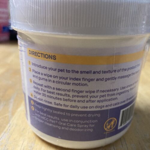 Teeth Cleaning Wipes for Dogs & Cats, Remove Bad Breath by Removing Plaque and T - Picture 2 of 4
