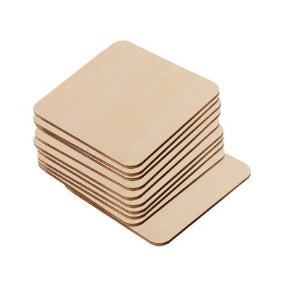  10 STÜCK DIY Reine Handgemachte Zubehör Platz Holz Chip Puzzle Graffiti Holz
