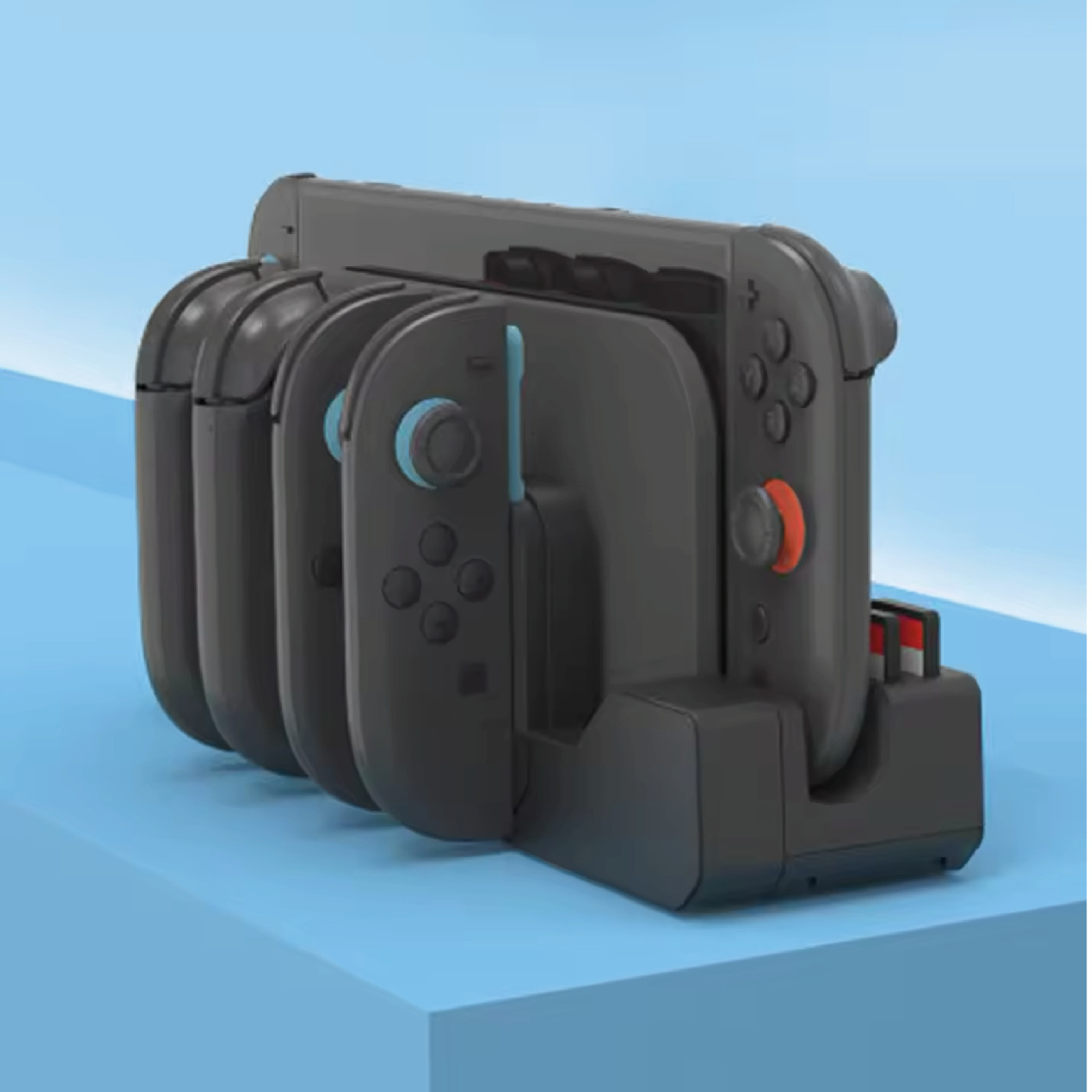 Support de charge magnetique Switch 2 anti-panne avec range-jeux