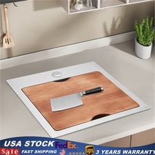 15 x 15 Inch Stainless Steel Drop-in Bar Sink Topmount Kitchen Sink Single Bowl