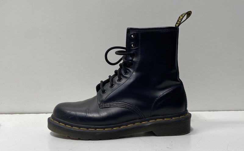 Dr. Martens Black Solid Combat Boot Women 6