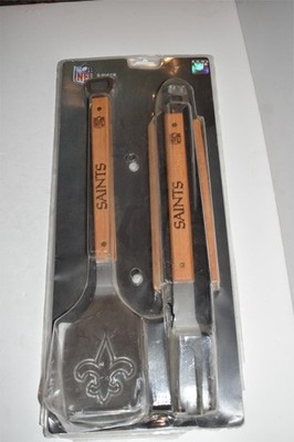 NFL NEW ORLEANS SAINTS 3-PIECE BBQ GRILLING SET - NEW (PLS3)