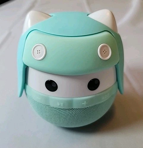 Asimom Blue Cat Bluetooth Speaker Rhyme I Cute Wireless Speaker 15hrs. Portable 