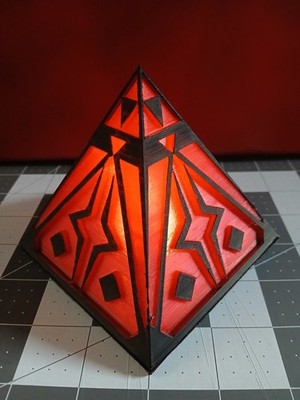 Star Wars  Dark Ahsoka Eclipse Sith Holocron Illuminated 3d Printed Prop Vader