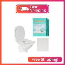 Toilet Seat Covers Disposable, 100-Count Flushable Paper Travel Toilet Seat Cove