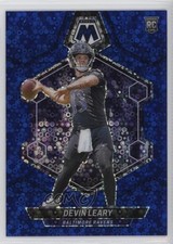 2024 Panini Mosaic Rookies No Huddle Blue Prizm 56/75 Devin Leary #398 0qv1