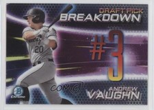 2019 Bowman Draft Chrome Scouts Pick Breakdown Andrew Vaughn #BSB-AV 3j5