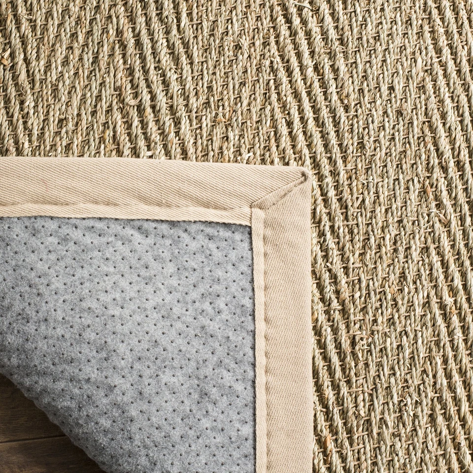Natural Fiber Collection Runner Rug - 2'6" x 14', Natural & Beige, Seagrass, ... - Image 4 of 4