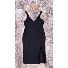 Beyond Yoga Dress XL Womens Core Black Spacedye Sleeveless Inspire Midi