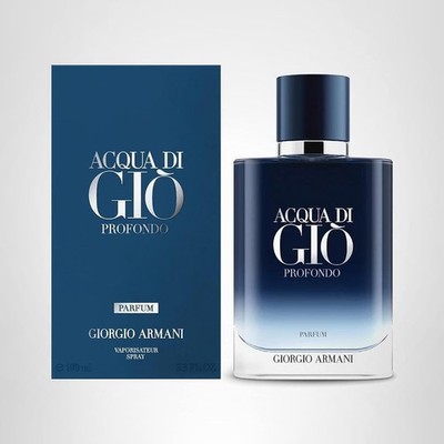 Acqua Di Gio Profondo by Giorgio Armani 3.4 oz Parfum Spray for Men - NEW IN BOX