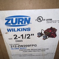 NEW ZURN 212-ZW209FPG Fire Protection 2-1/2"" DN65 Pressure Reducing Valve