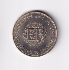 GREAT BRITAIN: 1947-1972 UK QEII & PRINCE PHILLIP 25th ANNIV. CROWN #4448