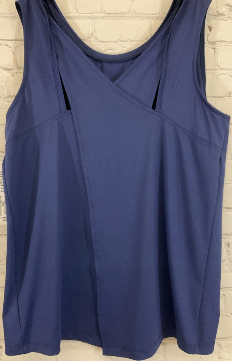 Lucky In Love Semi Fitted VaporTex Quick Drying Tank Cover Moisture Wicking Blue