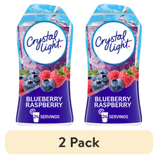 (2 pack) Crystal Light Liquid Blueberry Raspberry Drink Mix 1.62 fl oz Bottles