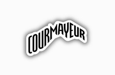 Courmayeur Ski Resort Vinyl Printed Sticker