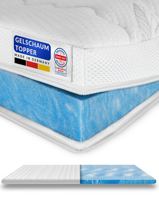 Premium Gelschaum Topper Gel 90x200 100x200 140x200 160x200 180x200 200x200
