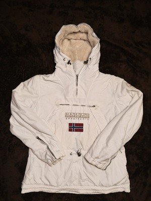 Authentic Napapijri Skidoo WOMEN S Anorak Jacket - White - Size M